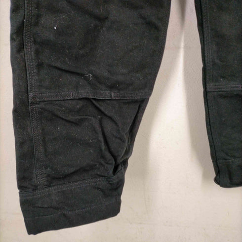 カーハート Carhartt ブラック ダブルニー ダック地オーバーオール メンズ W34L30