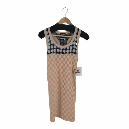 ジャンポールゴルチエ Jean Paul GAULTIER MAILLE 2000S ポルカドット シアータンクトップ レディース import:S