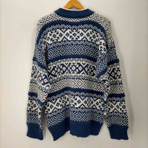 エディーバウアー Eddie Bauer 黒タグ タイ製 ノルディック ニット メンズ import:L