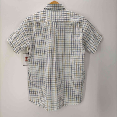 ステューシー Stussy 紺タグ OLD STUSSY アーティスト チェック 半袖シャツ メンズ import:S