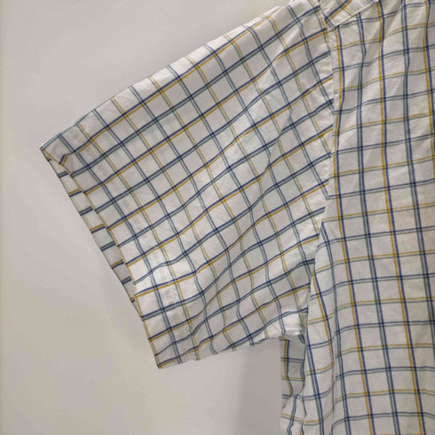 ステューシー Stussy 紺タグ OLD STUSSY アーティスト チェック 半袖シャツ メンズ import:S