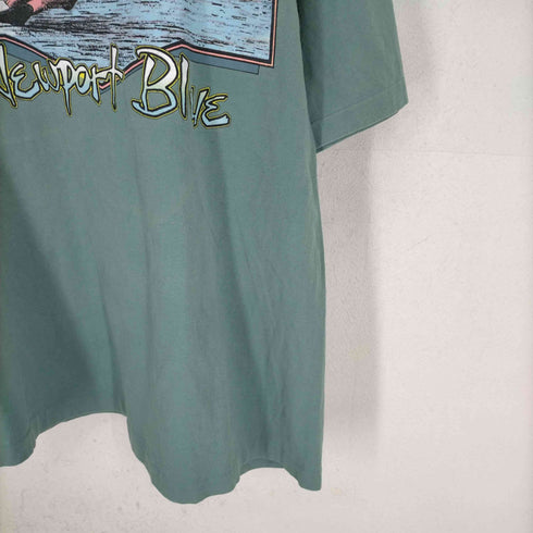 ニューポート ブルー Newport Blue MADE IN USA フロントプリントTシャツ メンズ import:XXL
