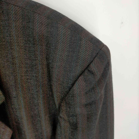 コムデギャルソンオム COMME des GARCONS HOMME 90s 田中オム ウールストライプ 2B テーラードジャケット セットアップ メンズ JPN:M