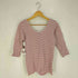 ロクビューティーアンドユースユナイテッドアローズ 6 BEAUTY & YOUTH UNITED ARROWS BORDER U-NECK CUT&SEWN ボーダーUネックカットソー レディース