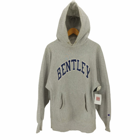 チャンピオン Champion 90S USA製 刺繍タグ REVERSE WEAVE BENTLEY ラバー カレッジ プリント プルオーバー パーカー メンズ import:XL