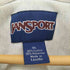 ジャンスポーツ JanSport 00S THE ROCK 3段 カレッジプリント 前Vガゼット アッシュ クルーネック スウェット メンズ import:XL