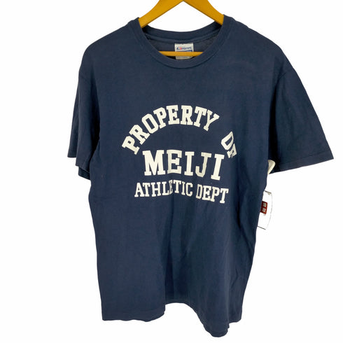 ヘインズ Hanes 80S AMDE IN USA PROPERTY OF MEIJI ATHLETIC DEPT Tシャツ メンズ JPN:L