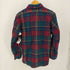ペンドルトン PENDLETON 70S USA製 襟裏キルティング レザー エルボーパッチ ウール チェック シャツ メンズ import:L