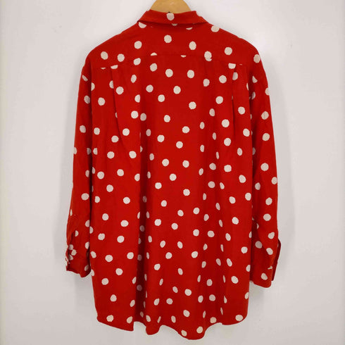 ローブドシャンブルコムデギャルソン robe de chambre COMME des GARCONS オーバーサイズ ドット柄 オープンカラーシャツ メンズ