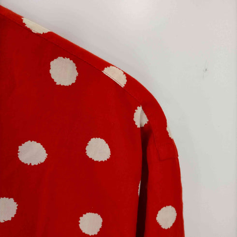 ローブドシャンブルコムデギャルソン robe de chambre COMME des GARCONS オーバーサイズ ドット柄 オープンカラーシャツ メンズ