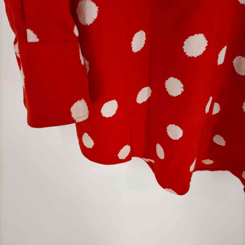 ローブドシャンブルコムデギャルソン robe de chambre COMME des GARCONS オーバーサイズ ドット柄 オープンカラーシャツ メンズ