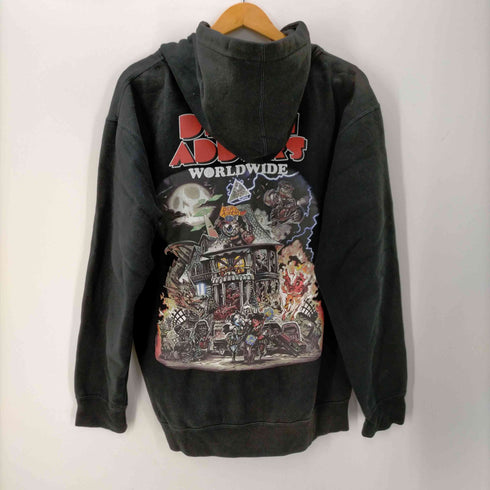 ミシカ MISHKA USA製 バックプリントジップアップパーカー メンズ JPN:M