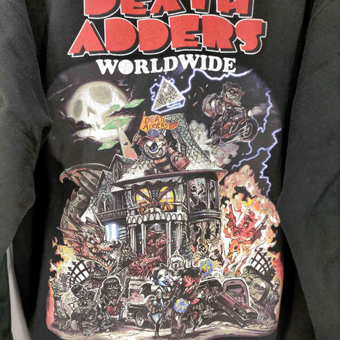 ミシカ MISHKA USA製 バックプリントジップアップパーカー メンズ JPN:M