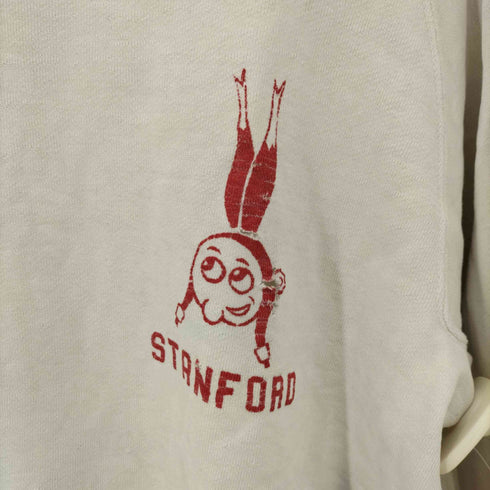 STANFORD キャラクター プリント ダメージ ラグラン スリーブ スウェット ボロ ボロスウエ メンズ