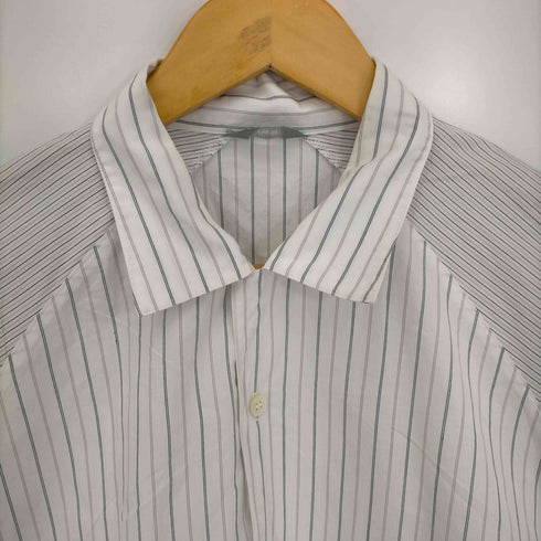 コムデギャルソンオム COMME des GARCONS HOMME 三角タグ 袖切替 ラグラン オープンカラーシャツ メンズ