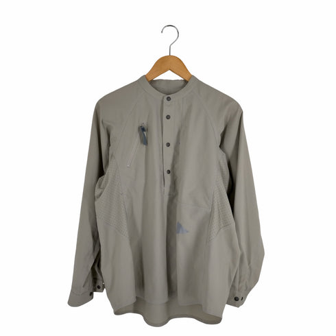 アンドワンダー and wander UV stretch rip band collar shirt UVストレッチリップバンドバンドカラーシャツ メンズ JPN:2
