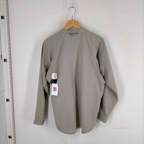 アンドワンダー and wander UV stretch rip band collar shirt UVストレッチリップバンドバンドカラーシャツ メンズ JPN:2