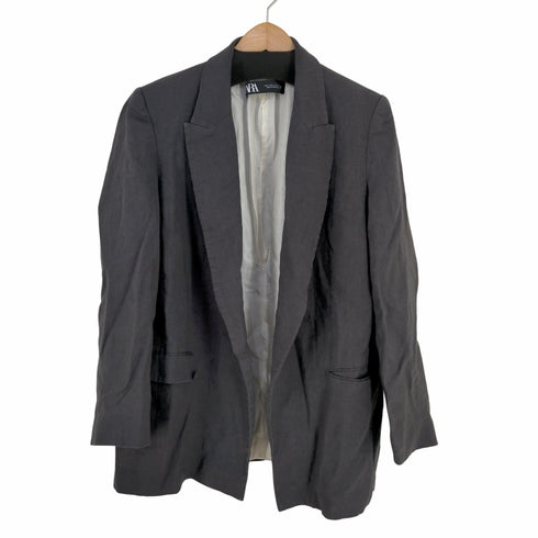 ザラ ZARA 100% LINEN BLAZER レディース import:L