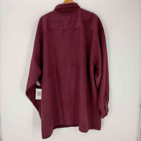 トラスト TRUST OLD スエード調 長袖シャツ メンズ 3XL