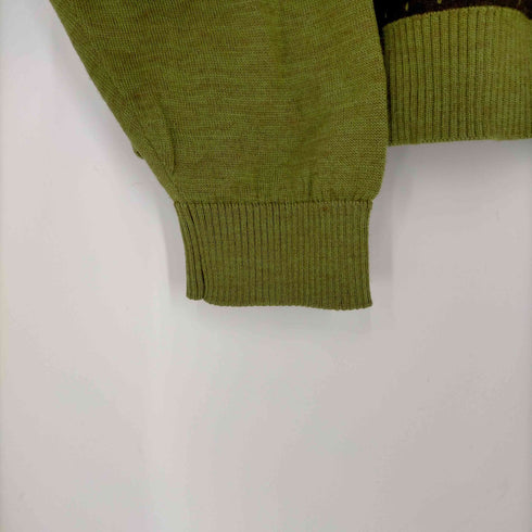 ウールアクリル デザインニット メンズ 2XL
