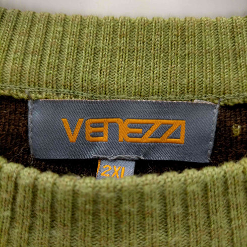 ウールアクリル デザインニット メンズ 2XL