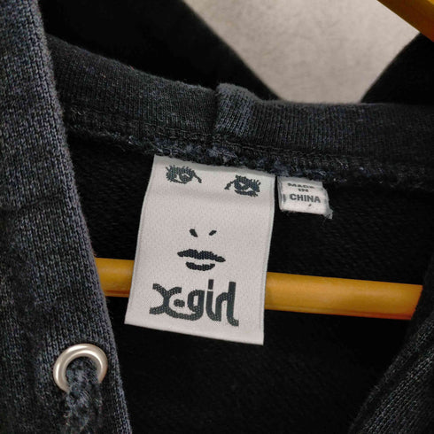 エックスガール X-girl 19AW EMBROIDERED MILLS LOGO SWEAT HOODIE レディース JPN:2