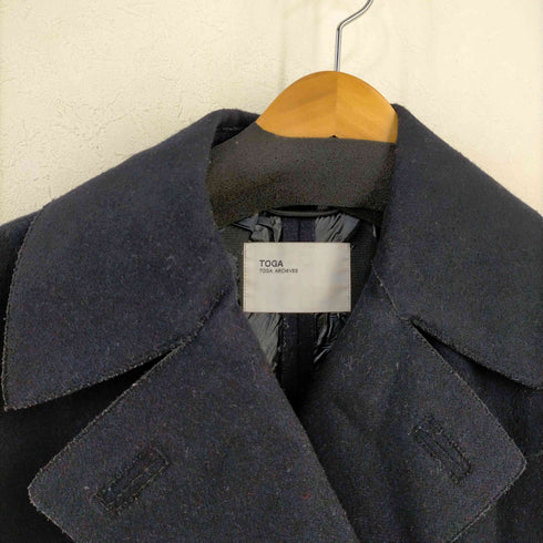 トーガアーカイブス TOGA ARCHIVES オーバーサイズ ウール フェルト コート メンズ UK:36