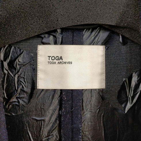 トーガアーカイブス TOGA ARCHIVES オーバーサイズ ウール フェルト コート メンズ UK:36