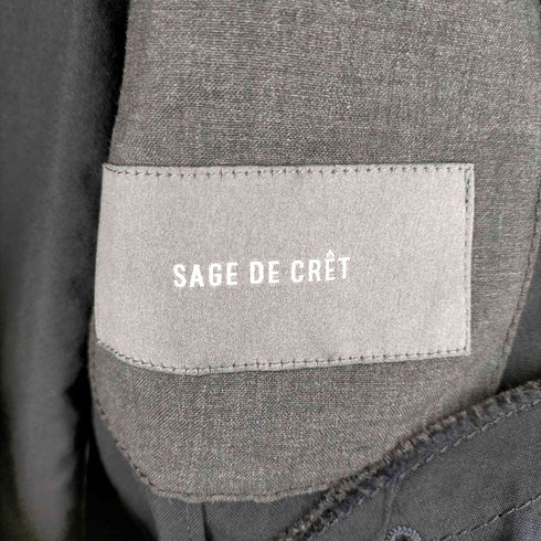 サージュデクレ SAGE DE CRET 断ち切り 3Bリネンシャツジャケット メンズ JPN:M