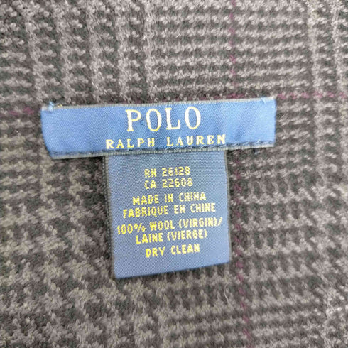 ポロラルフローレン POLO RALPH LAUREN チェック ウールマフラー メンズ