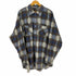 OUTLAW ネイティブ柄 オンブレチェック ネルシャツ メンズ import:XL