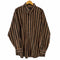 ジョスエーバンク Jos A Bank ストライプ柄 ボタンダウン長袖シャツ メンズ import:XL