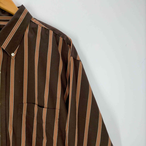 ジョスエーバンク Jos A Bank ストライプ柄 ボタンダウン長袖シャツ メンズ import:XL