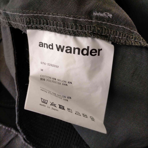 アンドワンダー and wander 60/40 cloth rib pants メンズ JPN:M