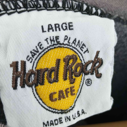 ハードロックカフェ Hard Rock Cafe USA製 ロゴ刺繍クルーネックスウェット メンズ JPN:L