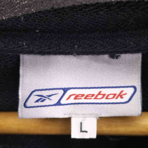 リーボック Reebok 両面ロゴ刺繍ジップパーカー メンズ JPN:L
