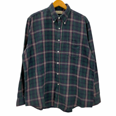 エルエルビーン L.L.Bean USA製 L/S チェック柄BDシャツ メンズ