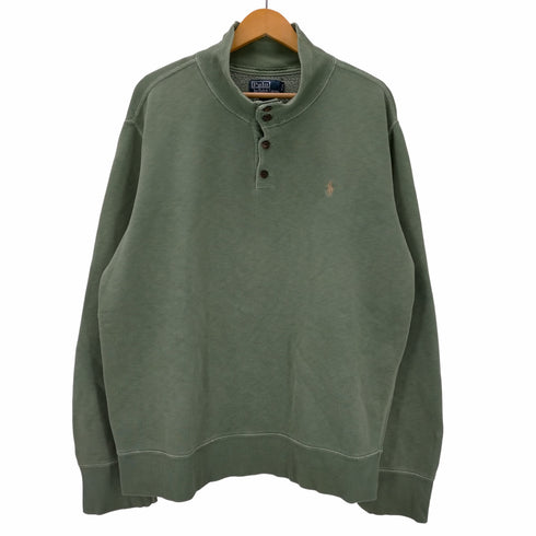 ポロバイラルフローレン Polo by RALPH LAUREN スモールポニー刺繍ヘンリーネックスウェット メンズ JPN:XL