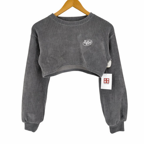 エックスガール X-girl 23AW SLANTED OVAL LOGO 2P LAYERED TOP レディース JPN:M