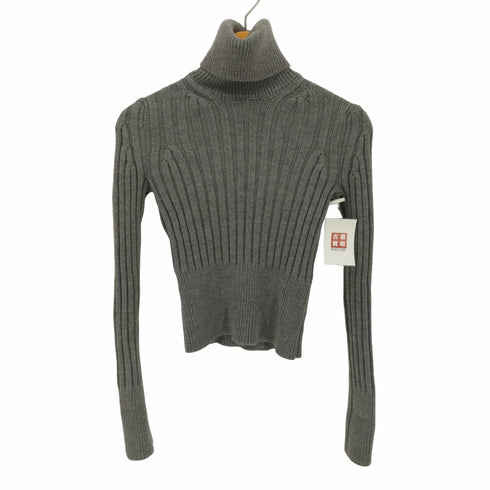 - SPORTMAX イタリア製 PURA LANA VERGINE ハイネック ウール ニット セーター レディース import:S