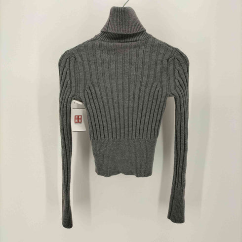 - SPORTMAX イタリア製 PURA LANA VERGINE ハイネック ウール ニット セーター レディース import:S