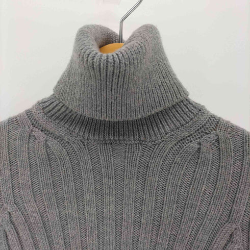 - SPORTMAX イタリア製 PURA LANA VERGINE ハイネック ウール ニット セーター レディース import:S