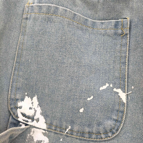 EDITORIAL DEPARTMENT イージーペイントサイドラインデニムパンツ メンズ
