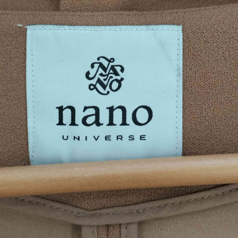 ナノユニバース nano universe カットジョーゼット ジャケット パンツ セットアップ レディース 36
