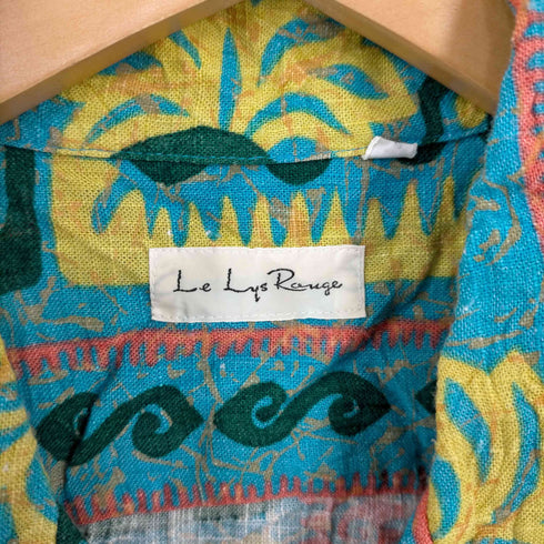 Le Lys Rounge 総柄 オープンカラー アロハシャツ メンズ FREE