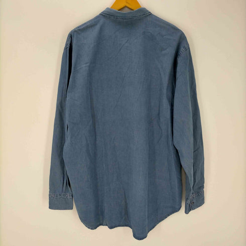 バーニーズニューヨーク BARNEYS NEWYORK MADE IN ITALY 開襟デニムシャツ メンズ