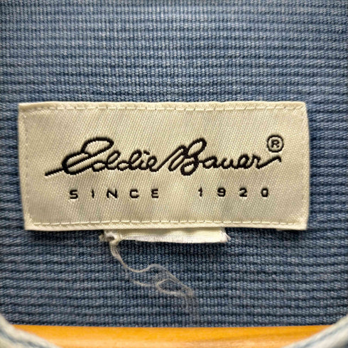 エディーバウアー Eddie Bauer L/S バンドカラーシャツ 白タグ メンズ