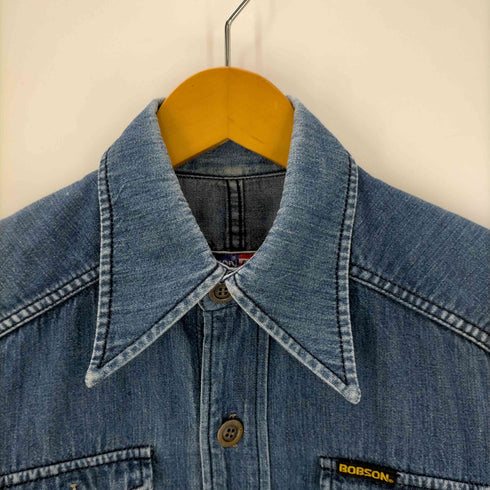 ボブソン BOBSON L/S 4ポケットデニムシャツ メンズ JPN:M