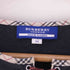 バーバリーロンドンブルーレーベル BURBERRY LONDON BLUE LABEL 七分袖 襟元ノバチェック レザーリボン コットンニットカットソー レディース import:M
