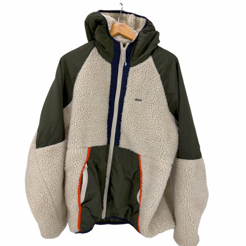 ザラ ZARA ナイロン切り替えボアブルゾン メンズ import:L